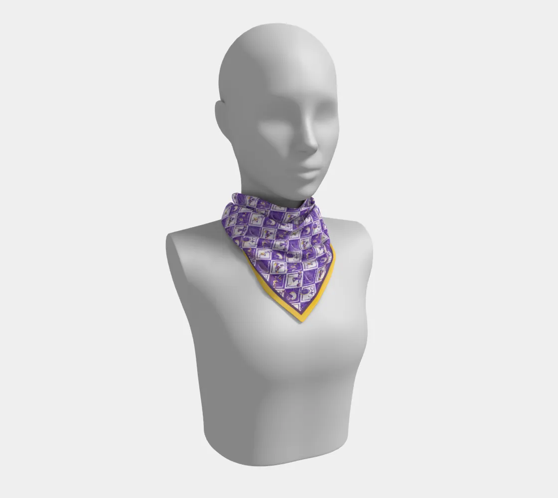 Purple   Gold Checkerboard Gameday 24 - Wholesale