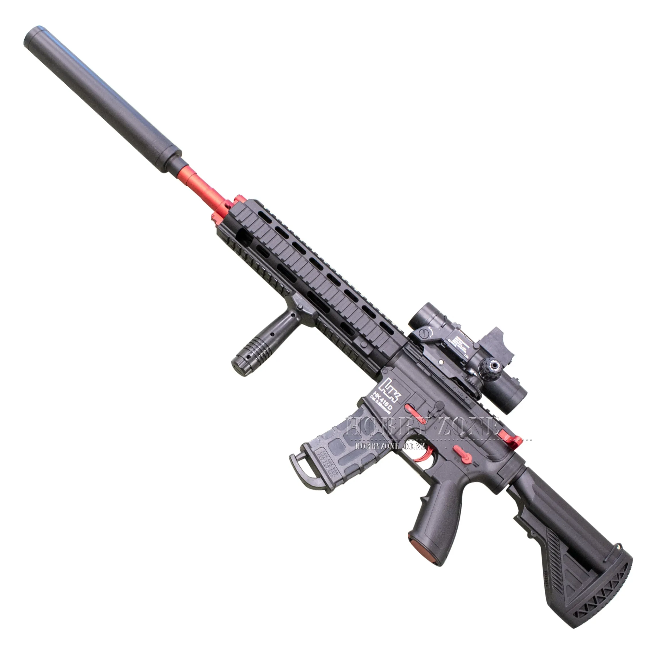 "Raspberry Truffle"  HD HK416D Gel Ball Blaster [ID Check R18   Requires Any One Membership: Airsoft, Paintball, or NZDA]