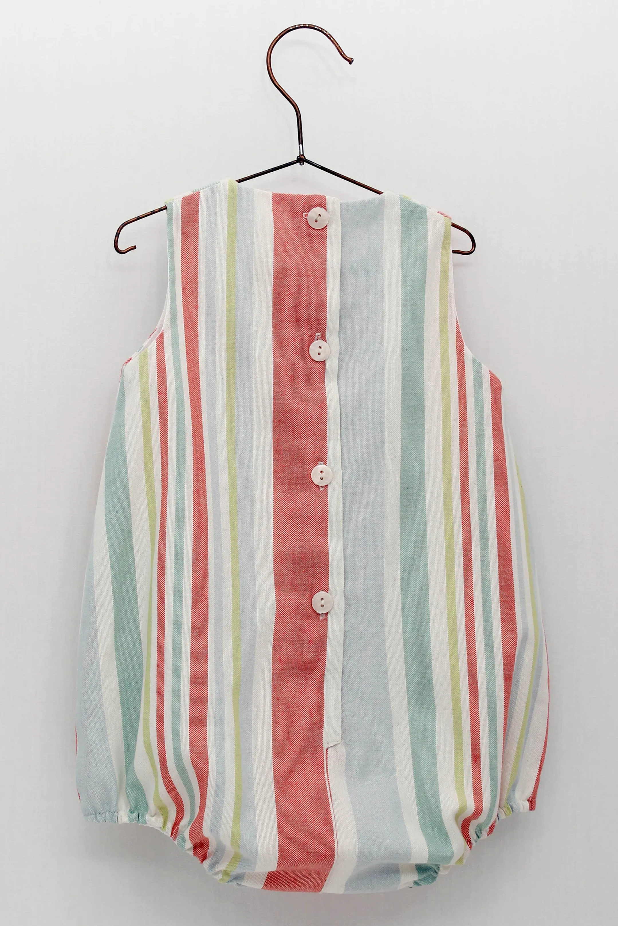 "Yael" Multicoloured Stripe Romper