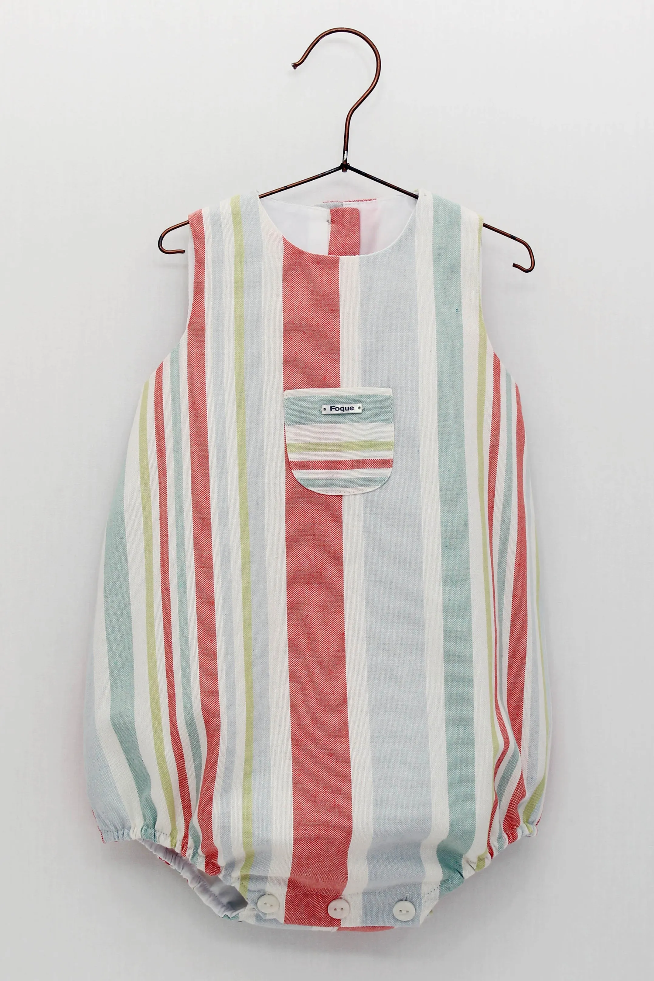"Yael" Multicoloured Stripe Romper
