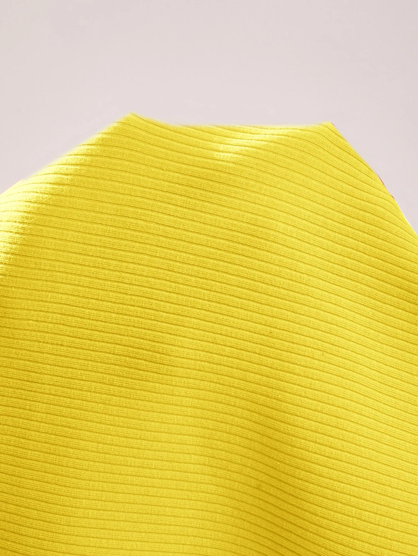 Qutie Solid Rib-knit Halter Top