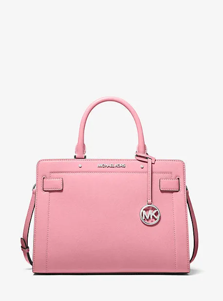 Rayne Medium Saffiano Leather Satchel