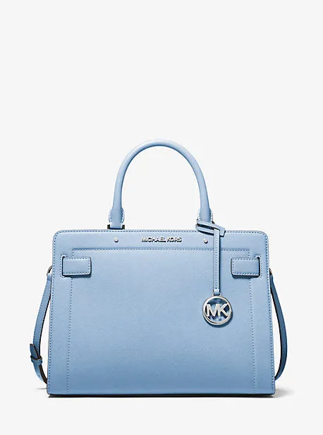 Rayne Medium Saffiano Leather Satchel