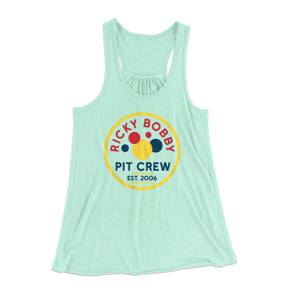 Ricky Bobby Pit Crew Women's Flowey Tank Top