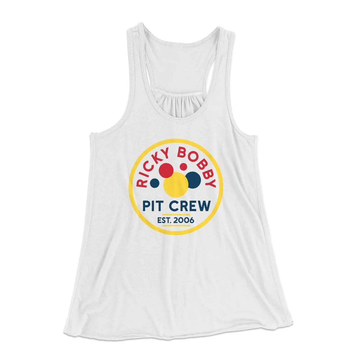 Ricky Bobby Pit Crew Women's Flowey Tank Top