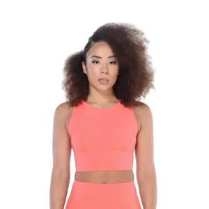ROAM LOUD Yanta Tank Bra | Orange L | Racerback Women's Sports Bras | Flexible High Impact Compression Gym Sports Bra