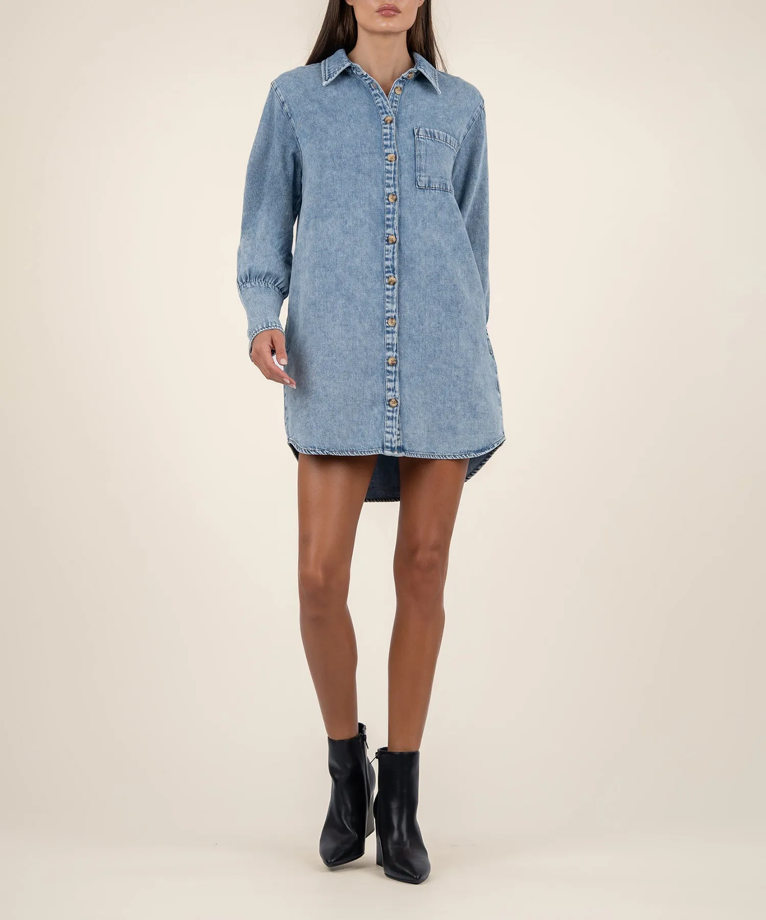 Rooney Denim Shirt Dress - FINAL SALE