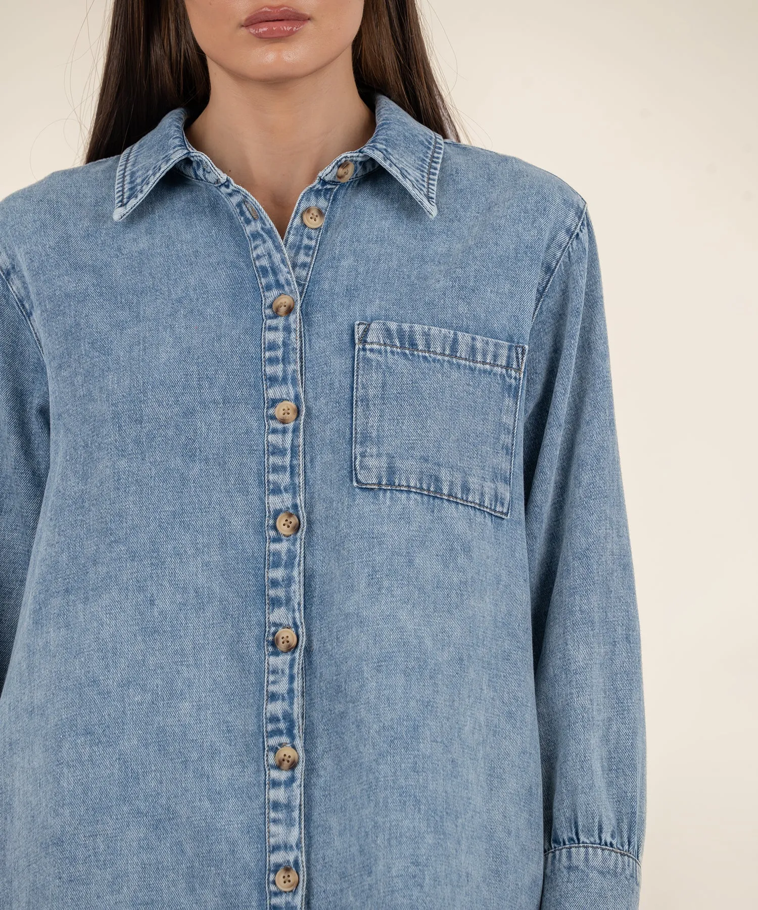 Rooney Denim Shirt Dress - FINAL SALE