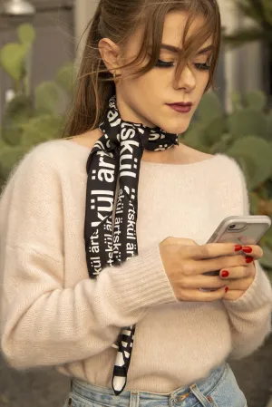 ärtskül Logo Scarf in Silk Twill