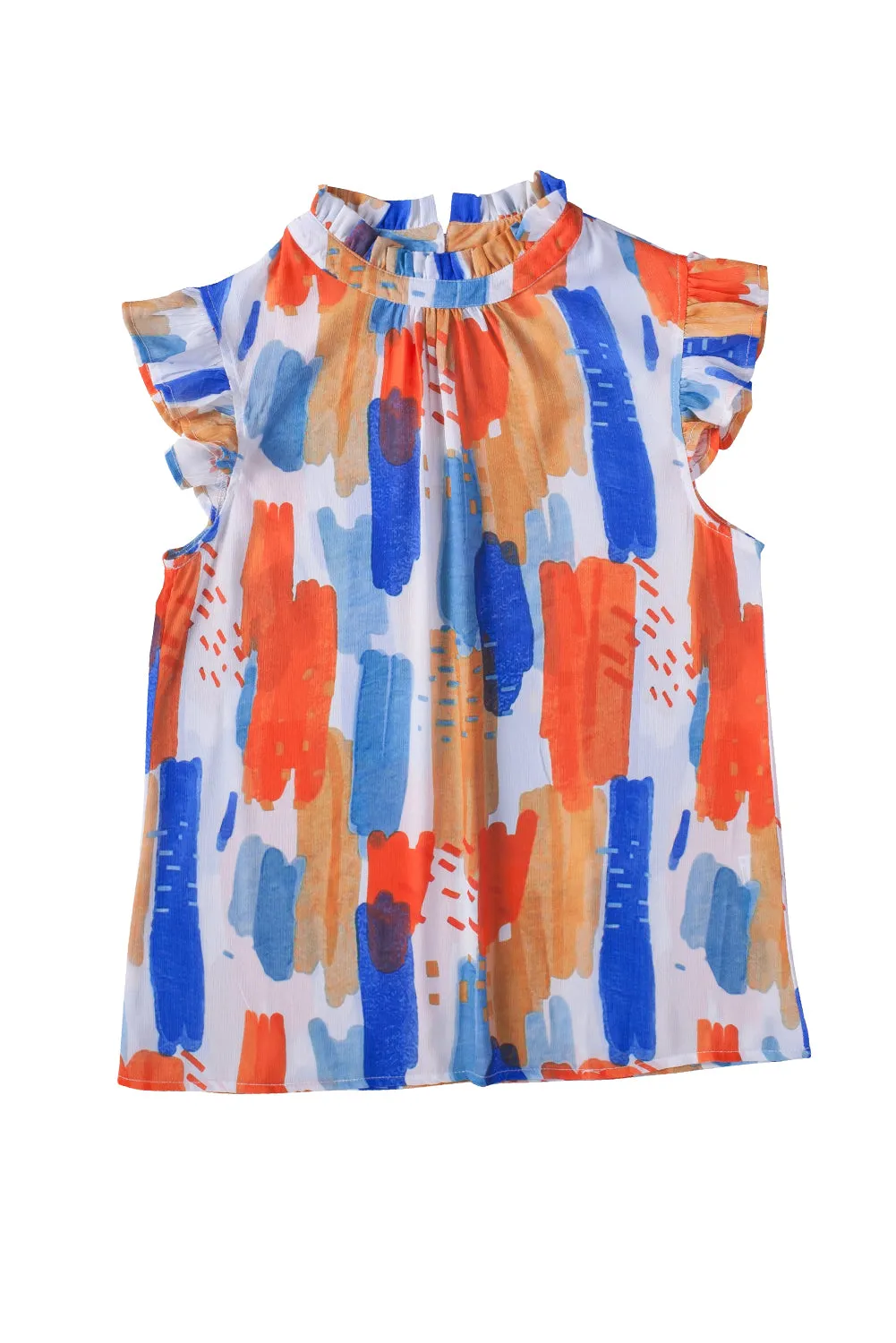 Ruffle Flutter Sleeve Tank Top