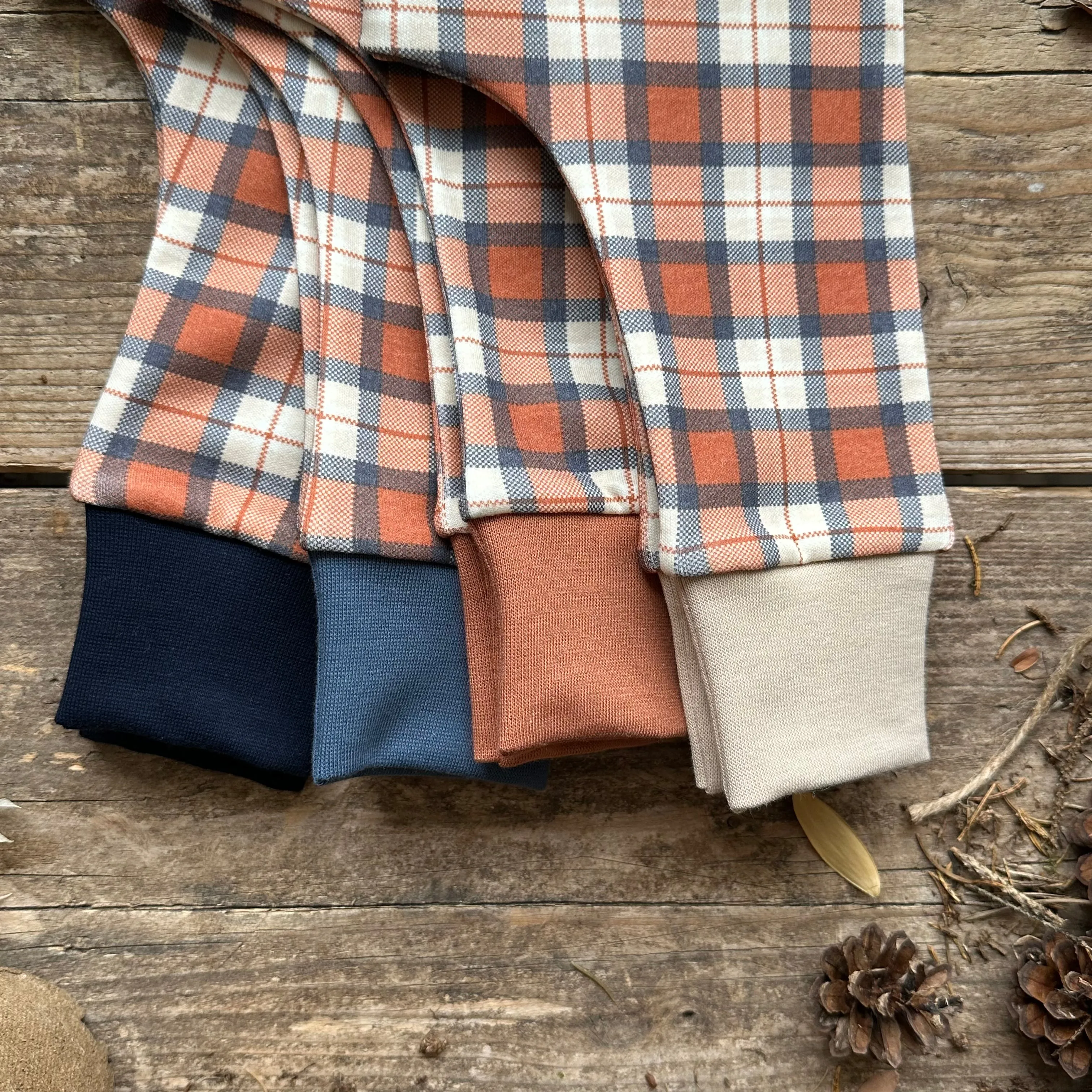 Rustic Plaid Long Romper