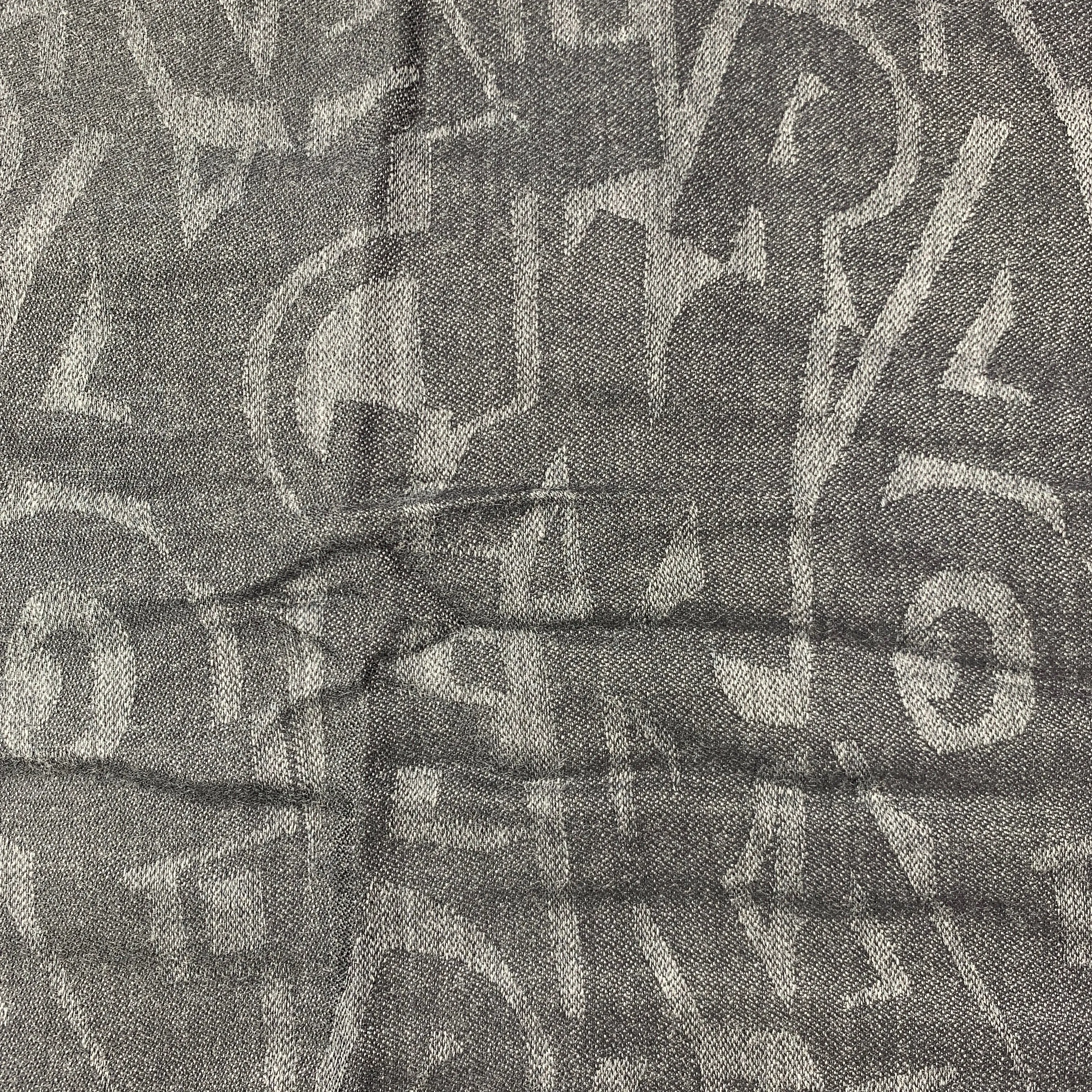 Salvatore Ferragamo Letters Scarf in Black