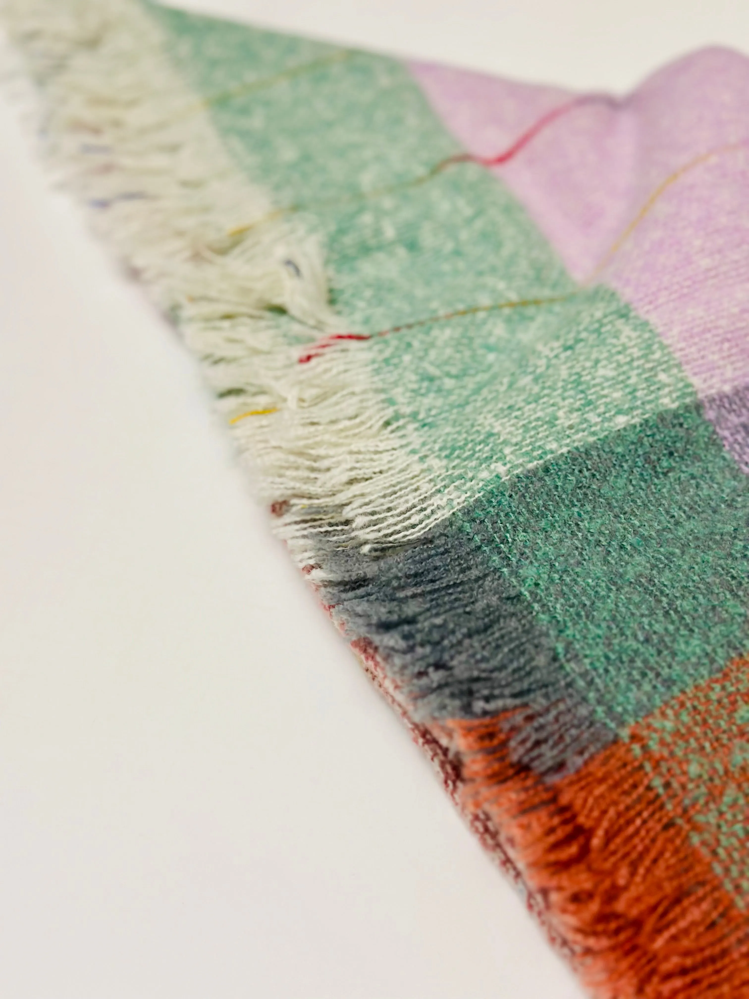 SC31 PASTEL PLAID SQUARE SCARF