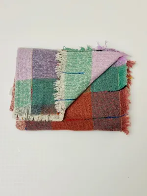 SC31 PASTEL PLAID SQUARE SCARF