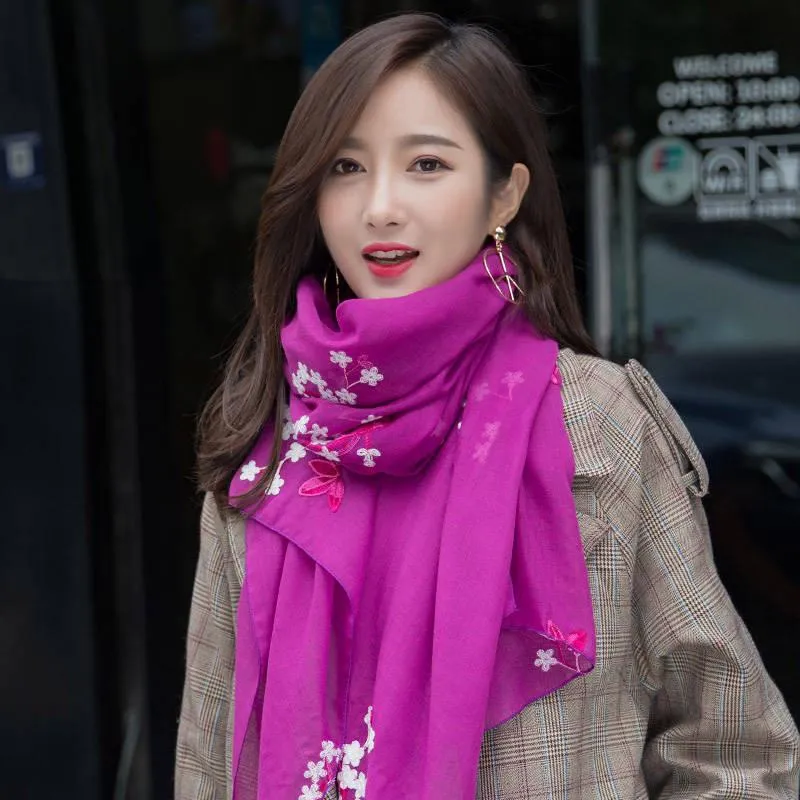 Scarf Printed Female Scarf Women Gift All-match Scarves Decoration Accessories Cotton Scarf