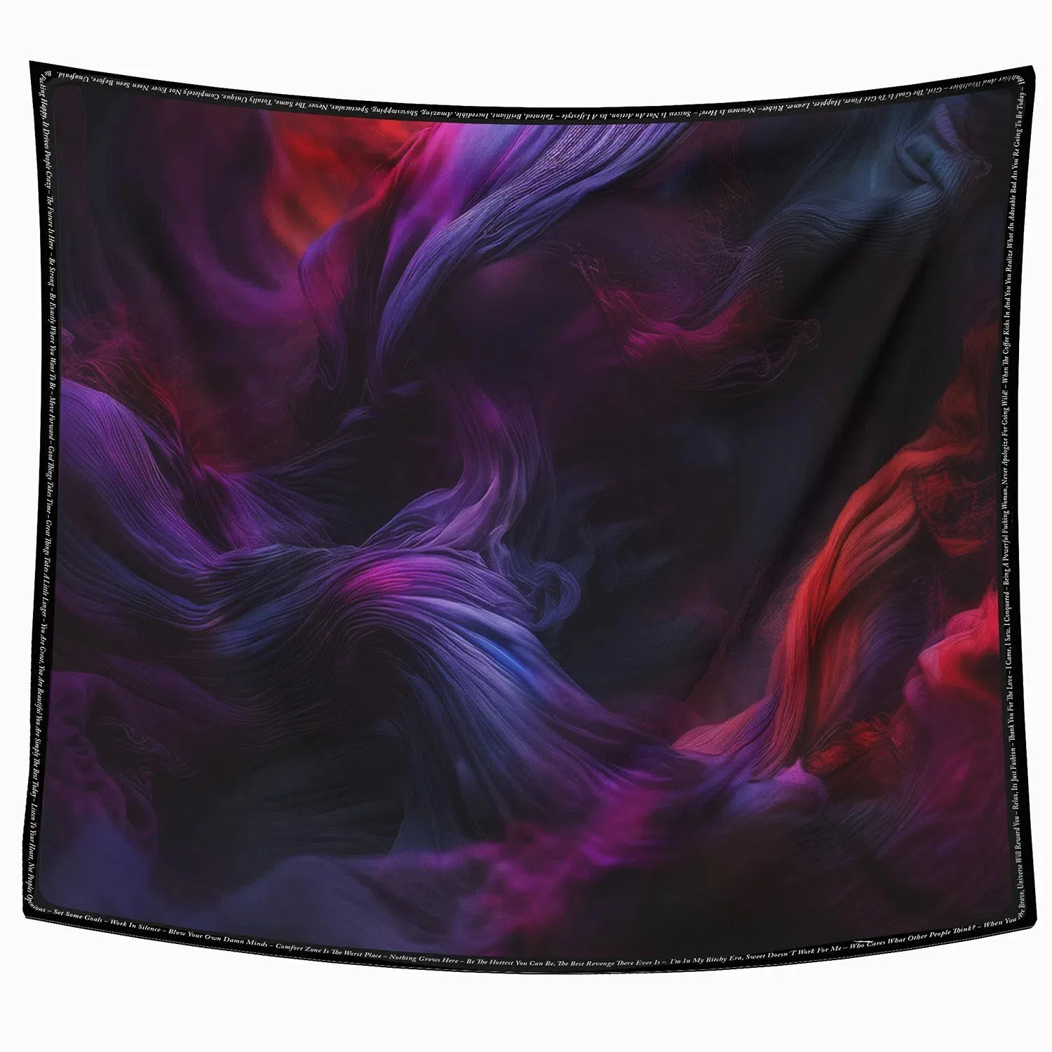 Scarf smokeflow purple printed