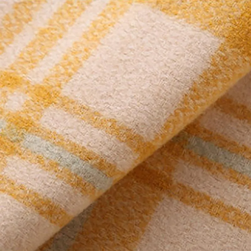 Scarf Women's Autumn and Winter Thickening and Warmth Japanese Version Wild Long Shawl Plaid Scarf Tide