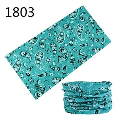 Seamless Scarf Magic Bandana Neck wrap Gaiter Paisley Headband Fishing Tube