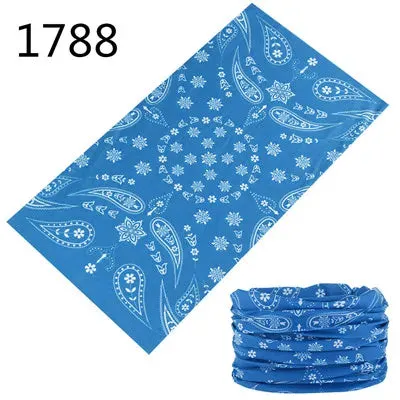 Seamless Scarf Magic Bandana Neck wrap Gaiter Paisley Headband Fishing Tube