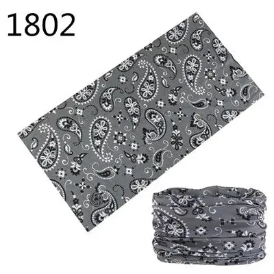 Seamless Scarf Magic Bandana Neck wrap Gaiter Paisley Headband Fishing Tube