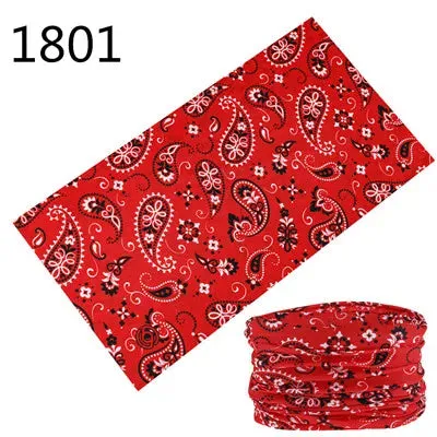 Seamless Scarf Magic Bandana Neck wrap Gaiter Paisley Headband Fishing Tube