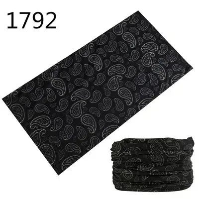 Seamless Scarf Magic Bandana Neck wrap Gaiter Paisley Headband Fishing Tube