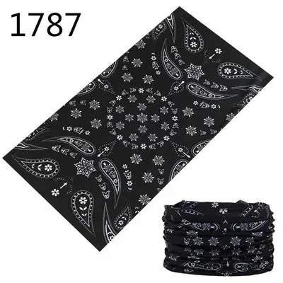 Seamless Scarf Magic Bandana Neck wrap Gaiter Paisley Headband Fishing Tube