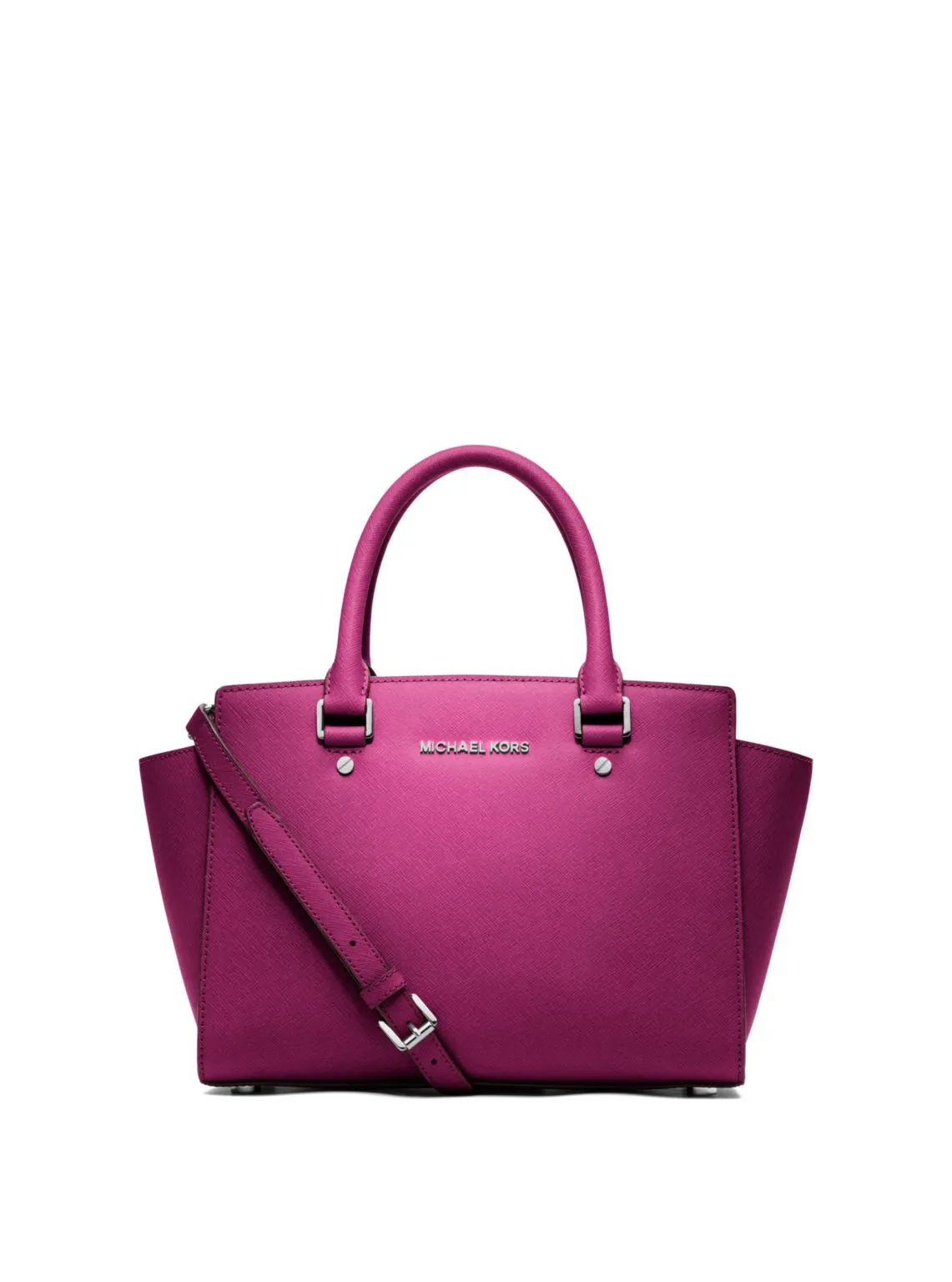 Selma Medium Saffiano Leather Satchel