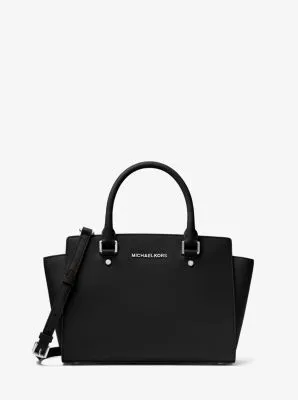 Selma Medium Saffiano Leather Satchel
