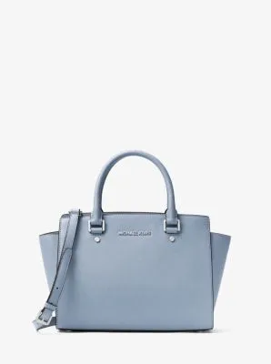 Selma Medium Saffiano Leather Satchel