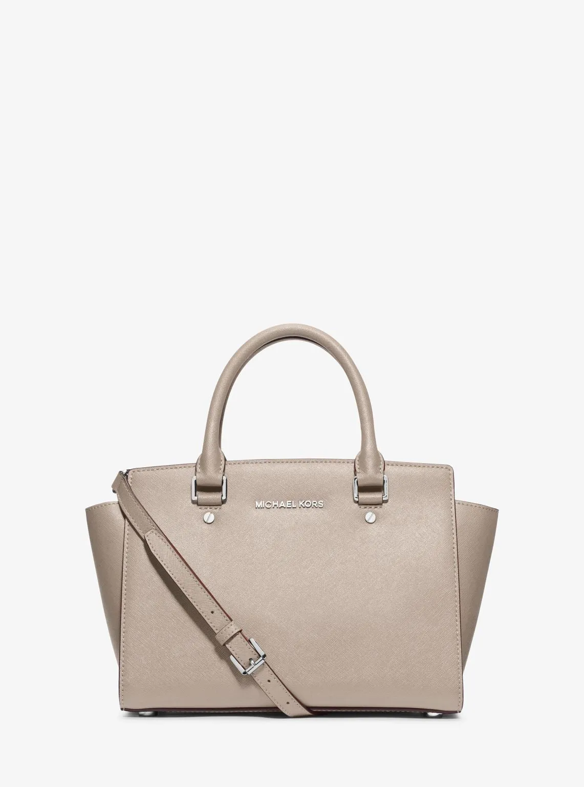 Selma Medium Saffiano Leather Satchel