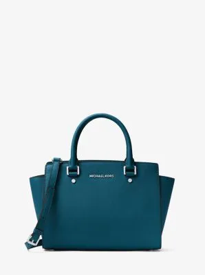 Selma Medium Saffiano Leather Satchel