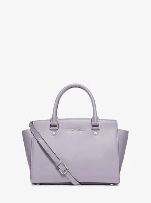 Selma Medium Saffiano Leather Satchel