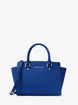 Selma Medium Saffiano Leather Satchel