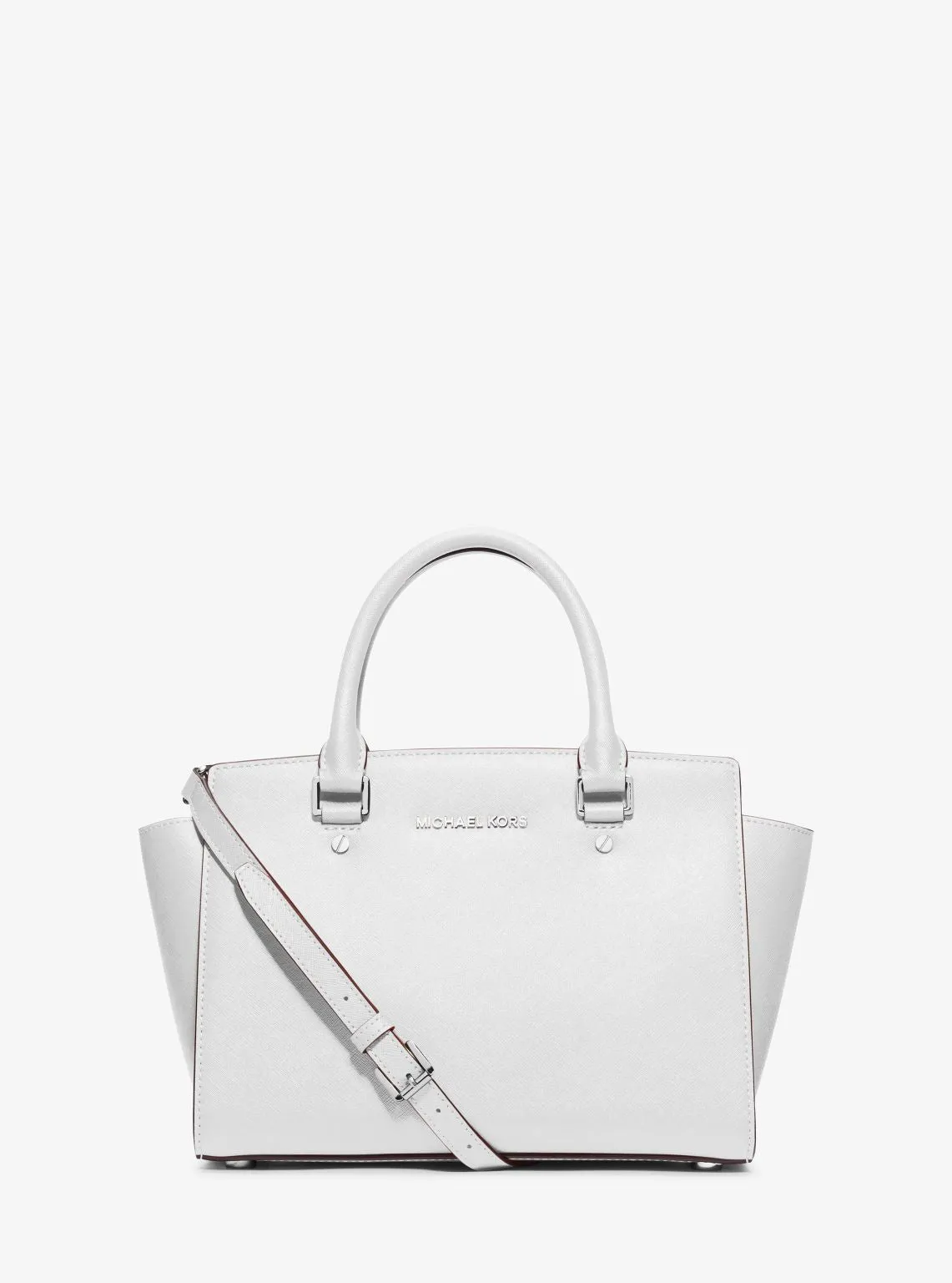 Selma Medium Saffiano Leather Satchel