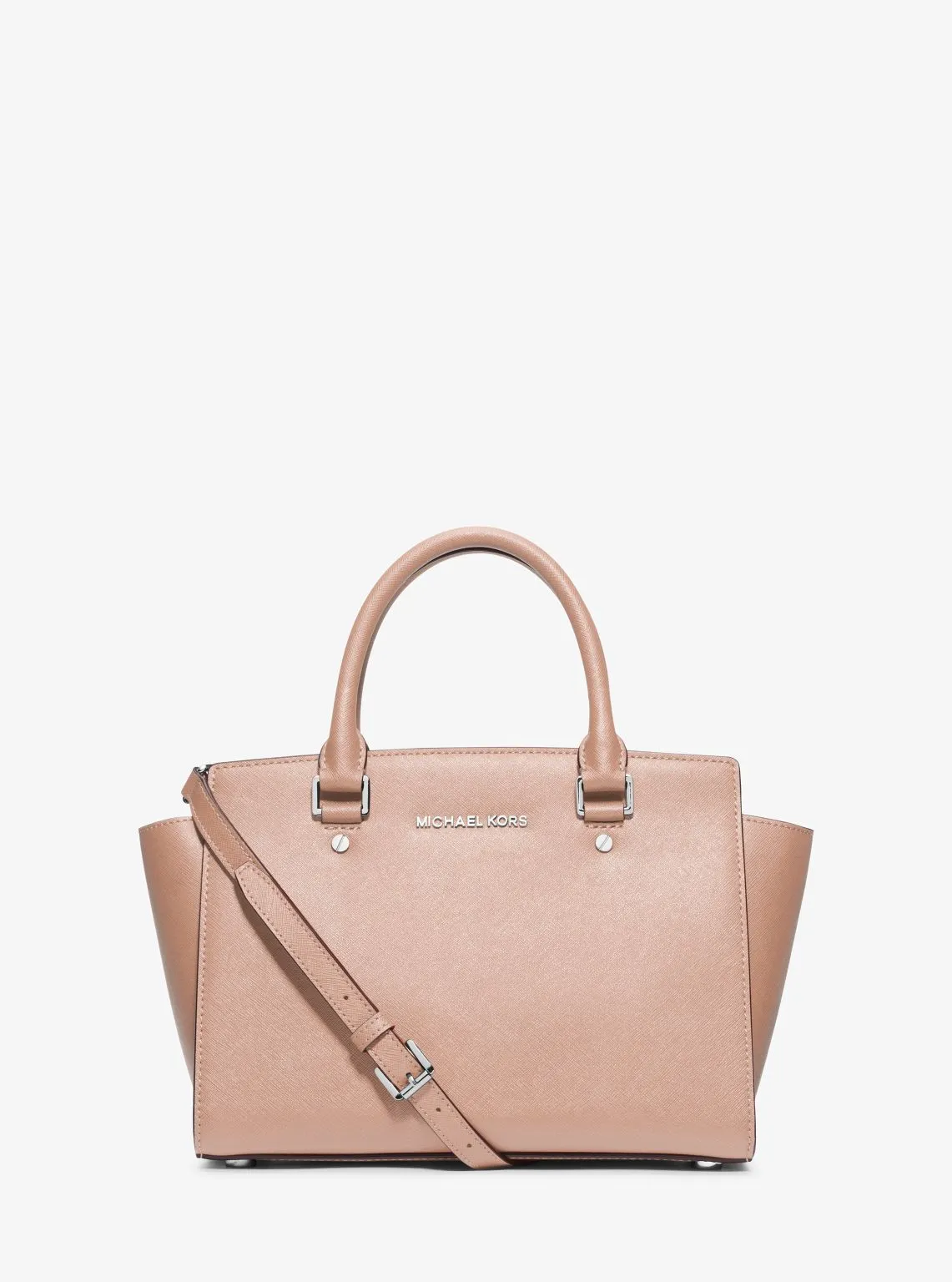 Selma Medium Saffiano Leather Satchel