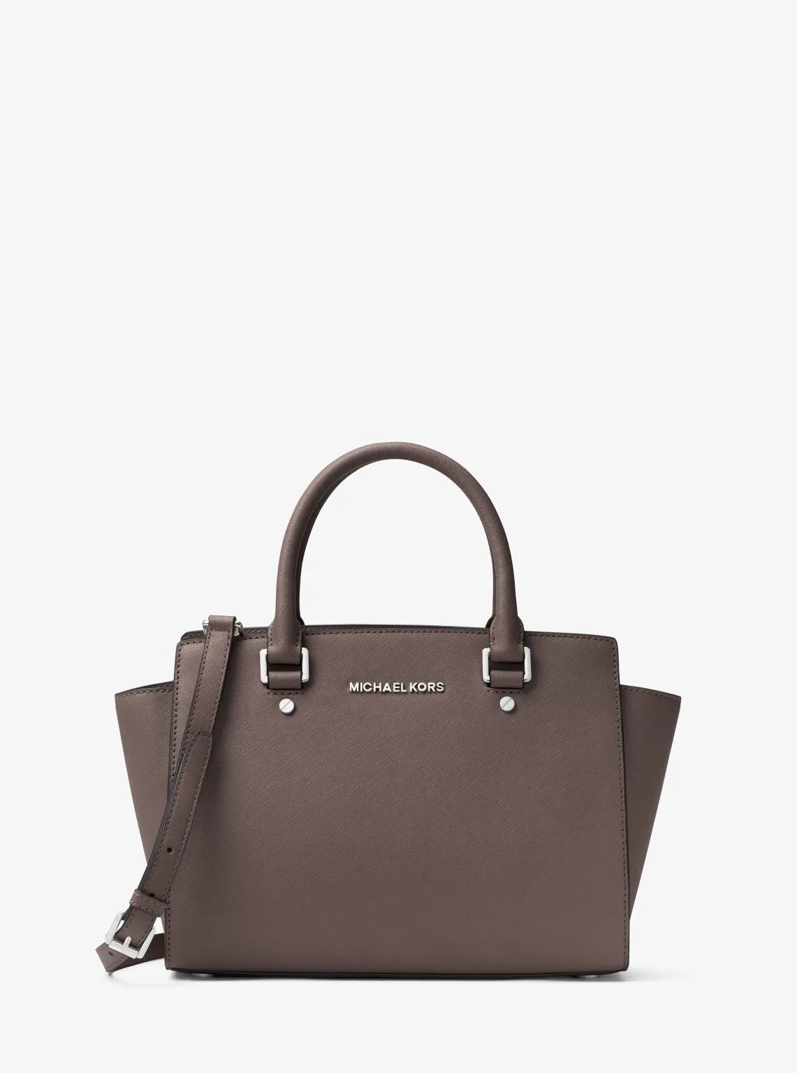 Selma Medium Saffiano Leather Satchel