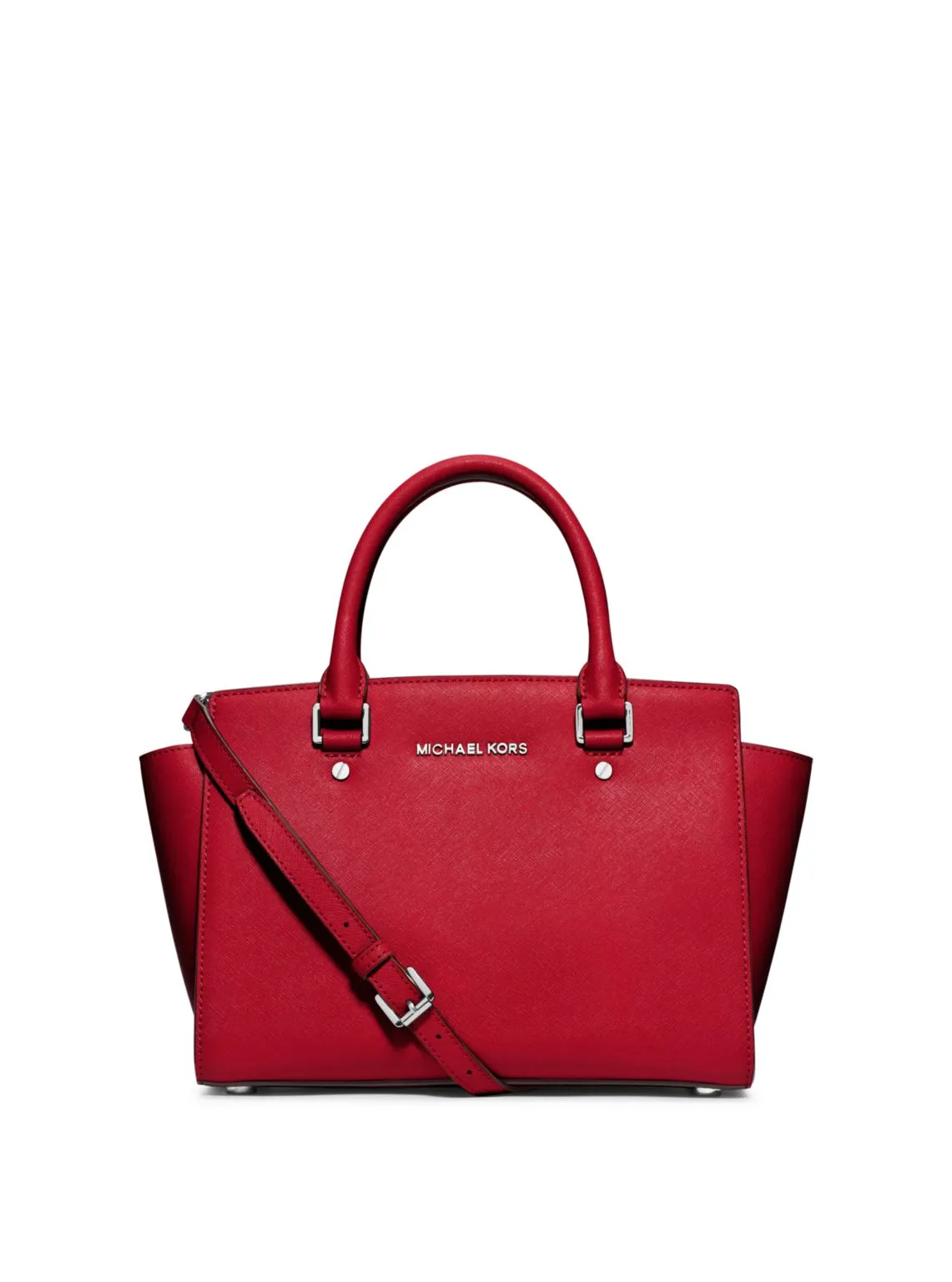 Selma Medium Saffiano Leather Satchel