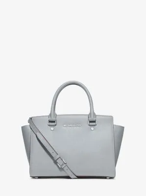 Selma Medium Saffiano Leather Satchel