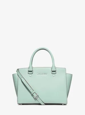 Selma Medium Saffiano Leather Satchel