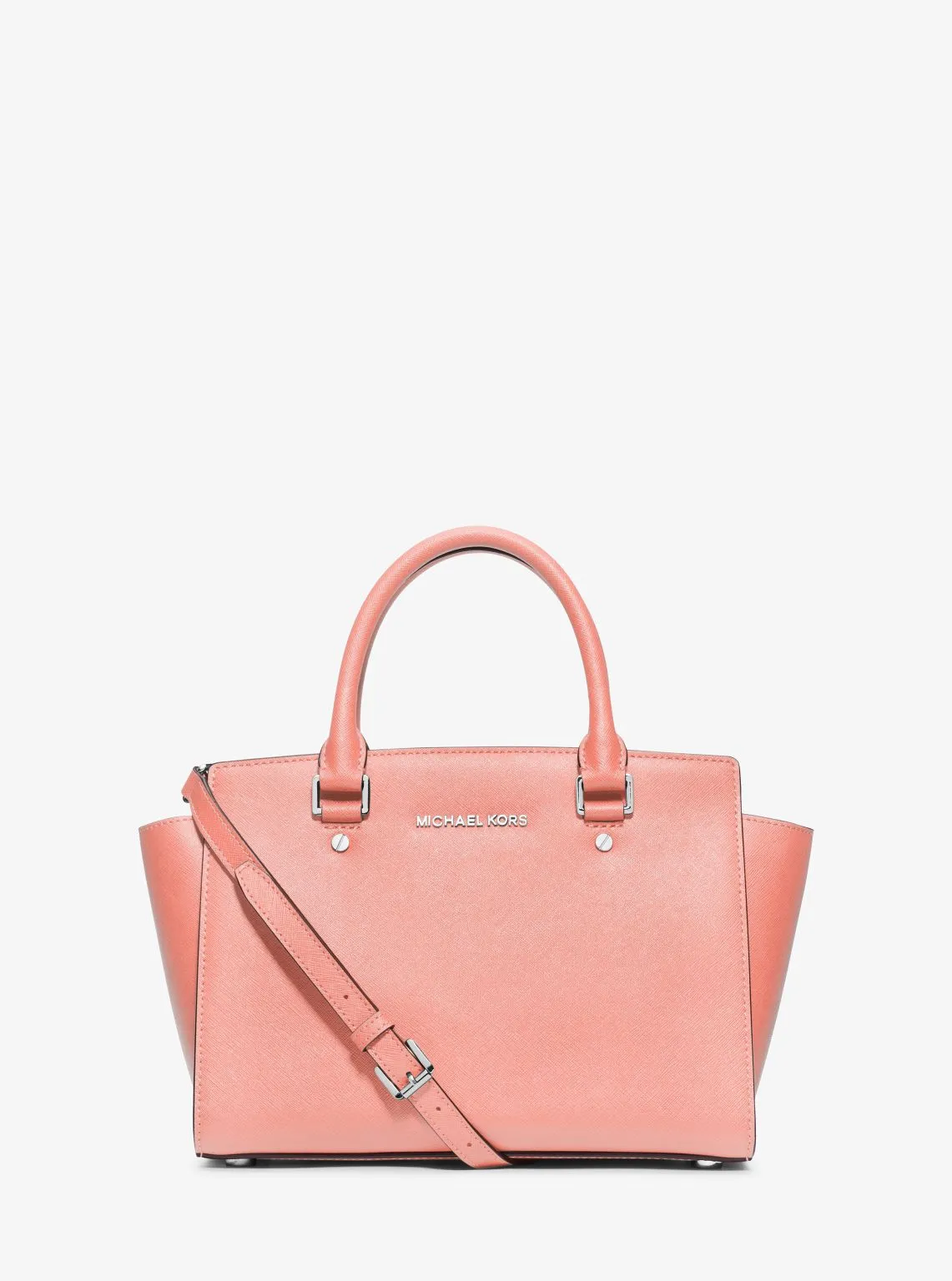 Selma Medium Saffiano Leather Satchel