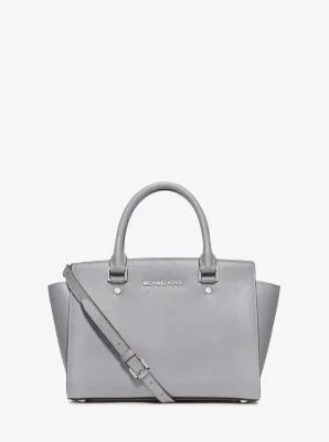 Selma Medium Saffiano Leather Satchel
