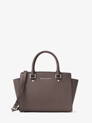 Selma Medium Saffiano Leather Satchel