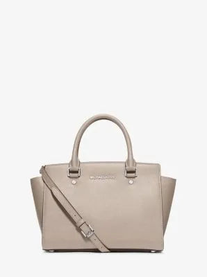 Selma Medium Saffiano Leather Satchel