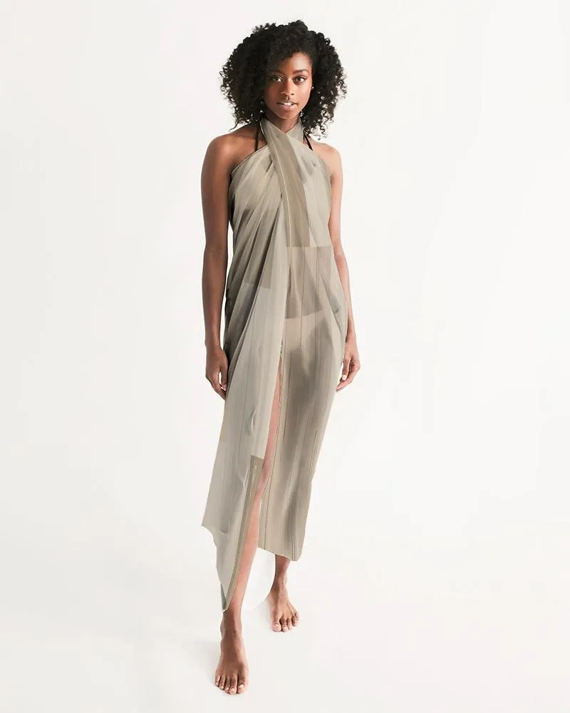 Sheer Beige Swimsuit Cover Up