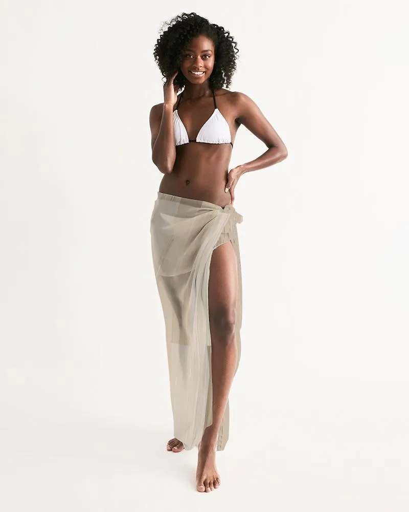 Sheer Beige Swimsuit Cover Up