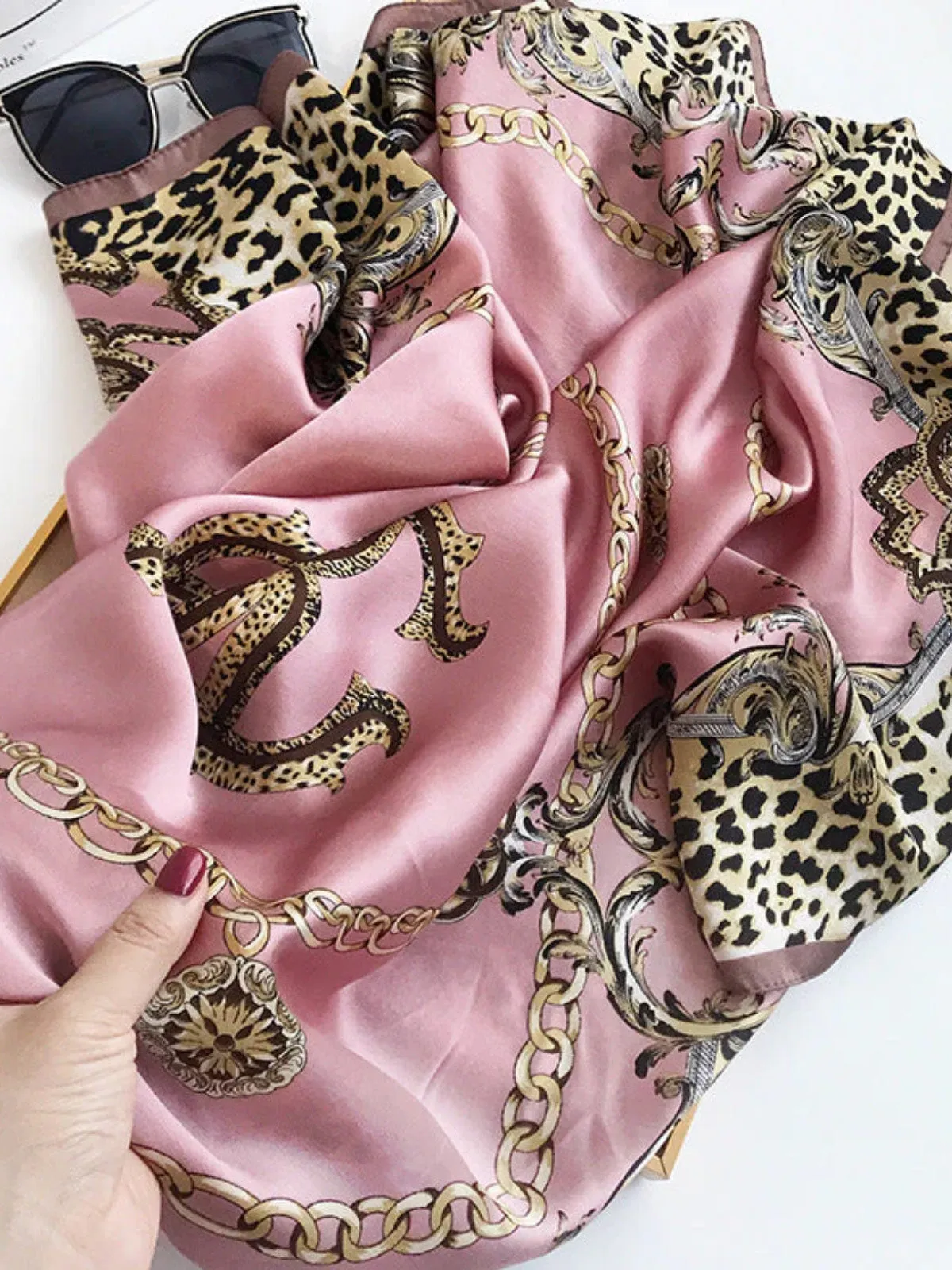 Sidra - Vibrant Printed Patterns Woman's Square Scarf