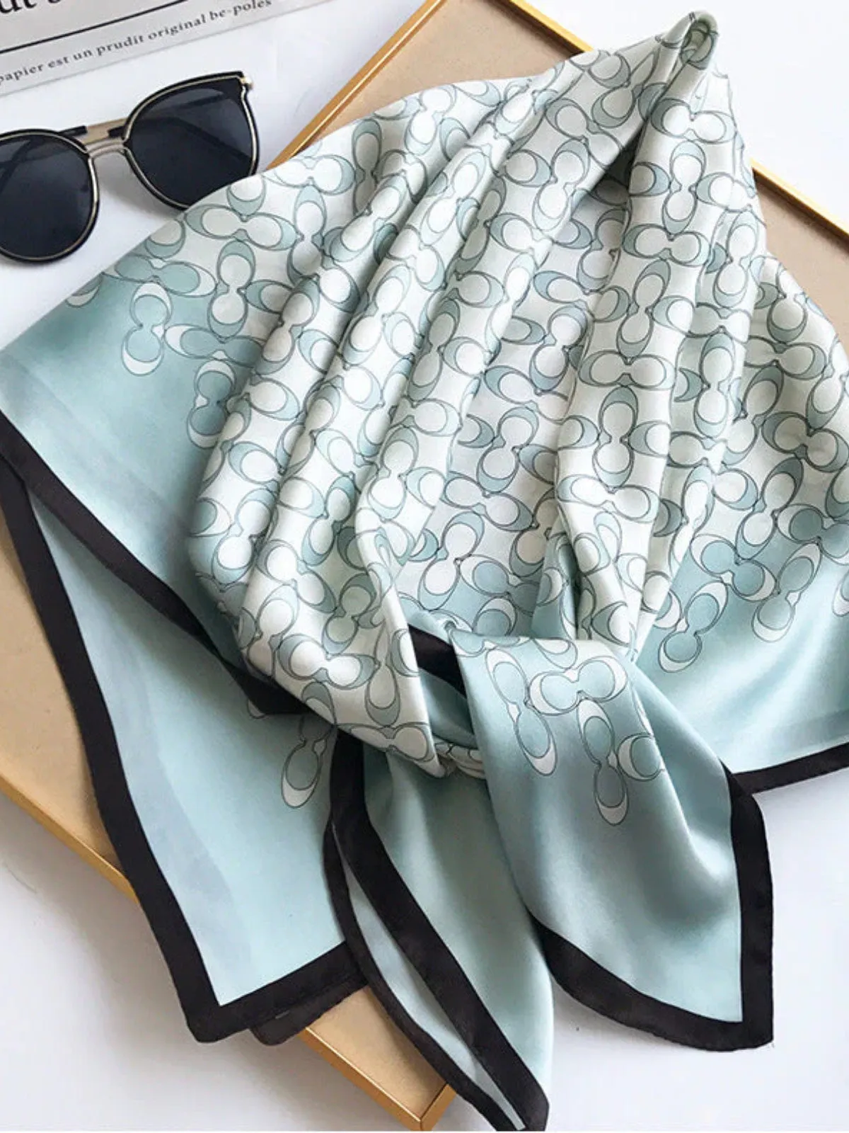 Sidra - Vibrant Printed Patterns Woman's Square Scarf
