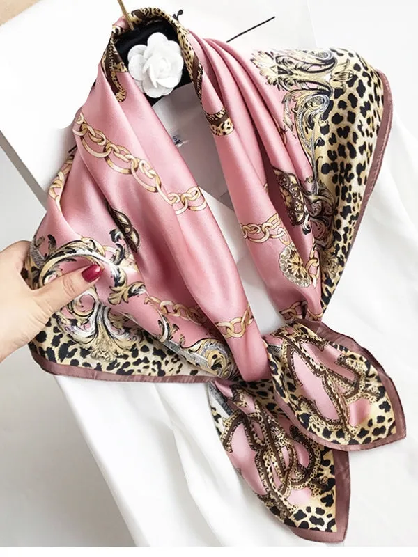 Sidra - Vibrant Printed Patterns Woman's Square Scarf