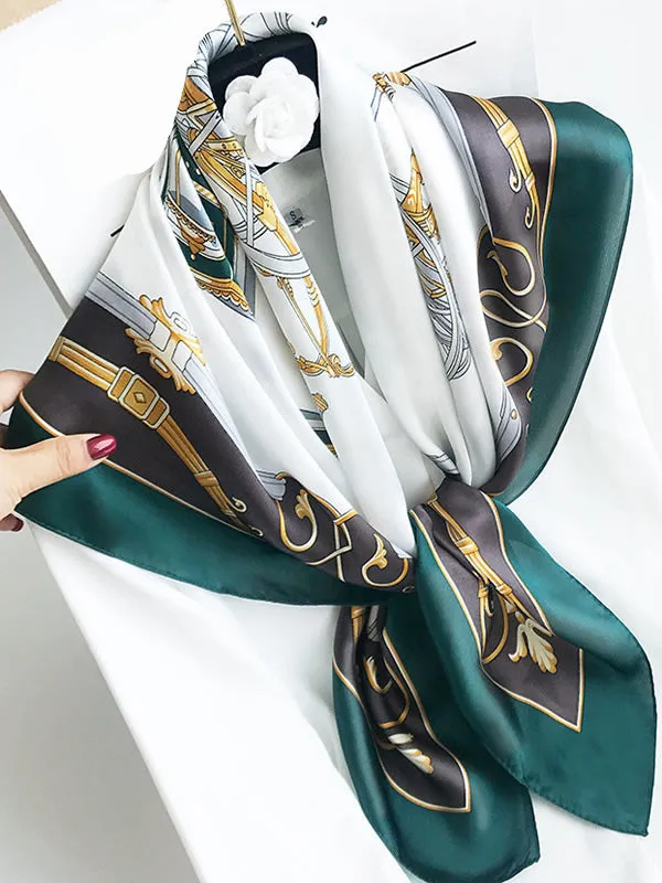 Sidra - Vibrant Printed Patterns Woman's Square Scarf